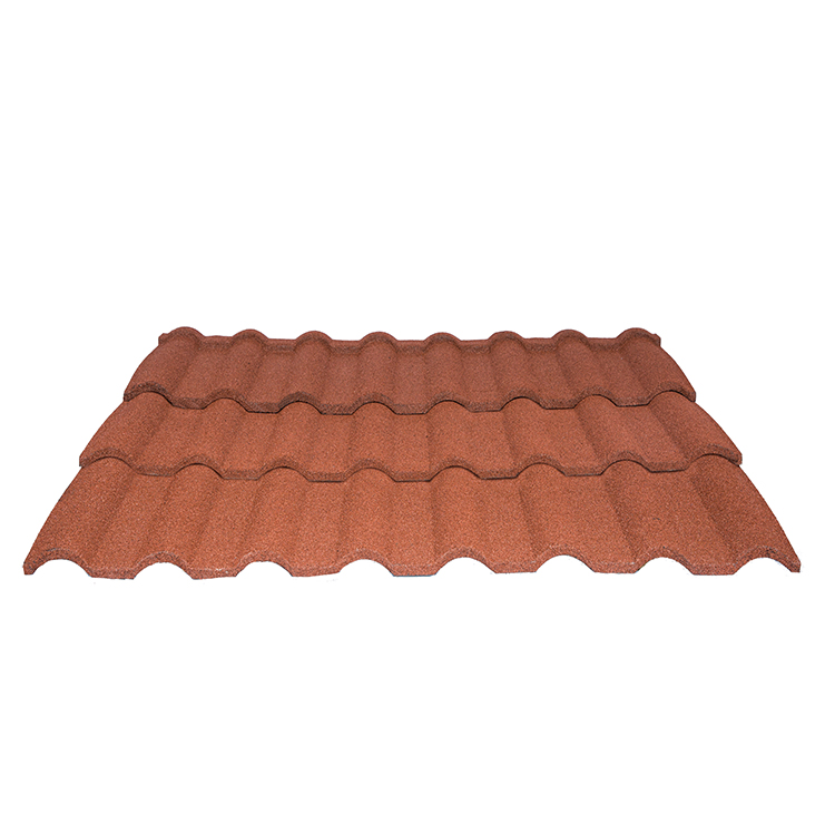 Tempestas Resistentia Stone Coated Metal Tegulas leve 0.25mm 0.3mm 0.4mm 0.45mm Steel Milano Tile