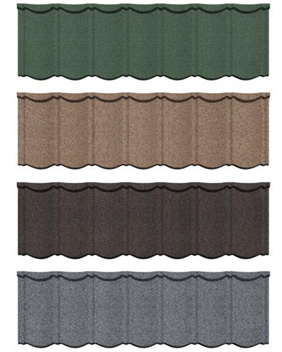 1340mm x 420mm Stone Coated Metal tegula Zin Traditional Bond tegula Pro Communitates