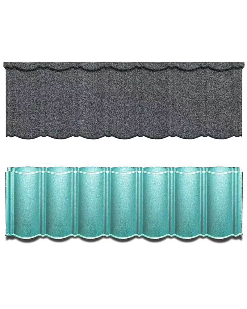 1340mm x 420mm Stone Coated Metal tegula Zin Traditional Bond tegula Pro Communitates