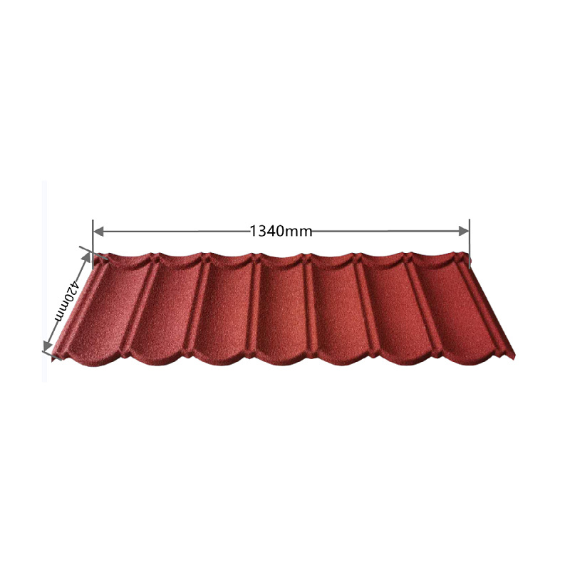 Aluminium Zinc Material 0.35mm 0.4mm 0.45mm 0.5mm Lapideum Metallum vinculi Roofing Tile Coated