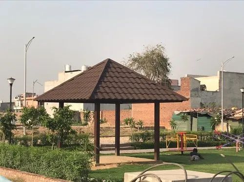 Aluminium Zinc Material 0.35mm 0.4mm 0.45mm 0.5mm Lapideum Metallum vinculi Roofing Tile Coated